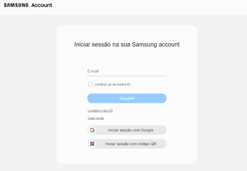 Acesse o Find My Mobile em um Navegador