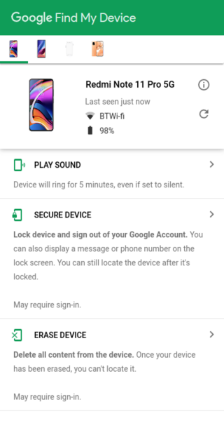 find device xiaomi desbloquear