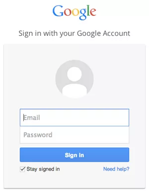 sign in google account