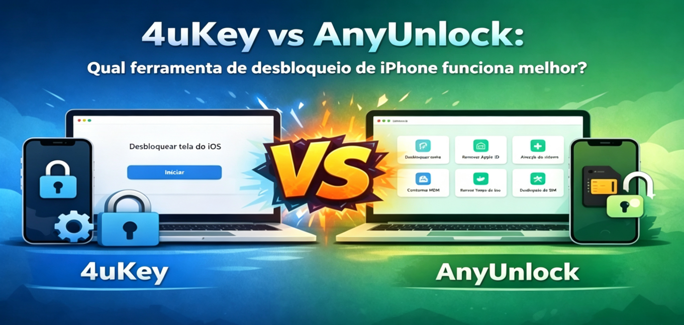 4ukey vsanyunlock desbloqueador de iphone comparativo