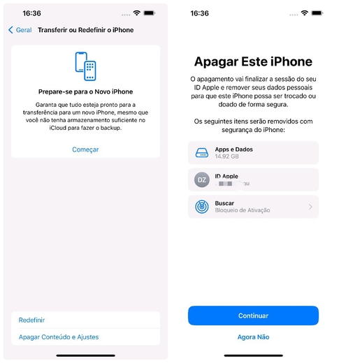 apagar iPhone
