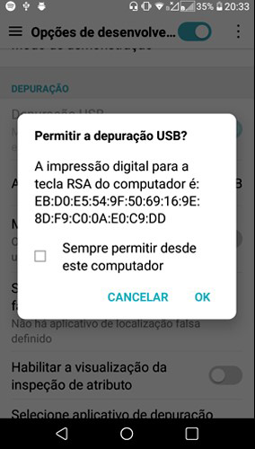 permitir a depuração