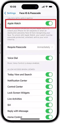 desbloquear apple watch com iphone