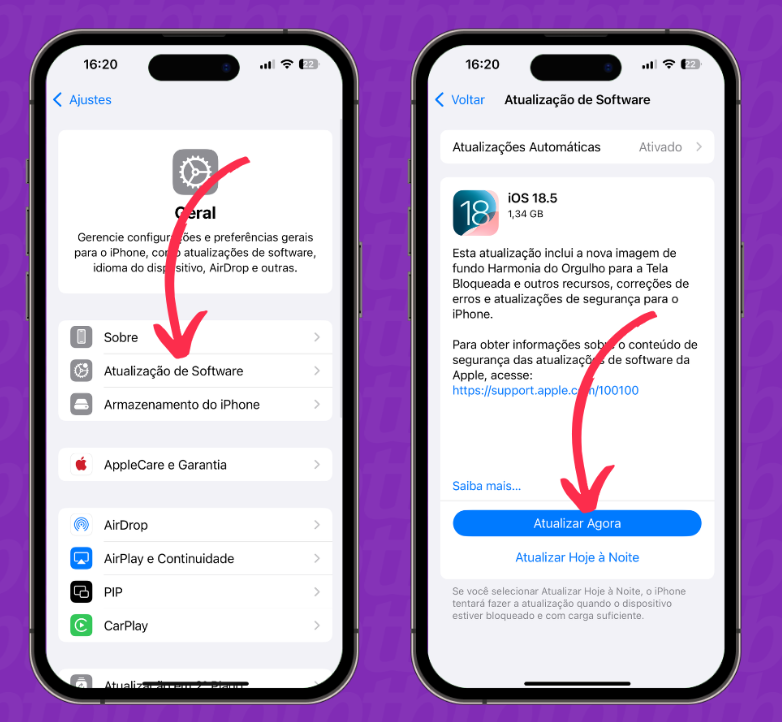 atualizar iOS