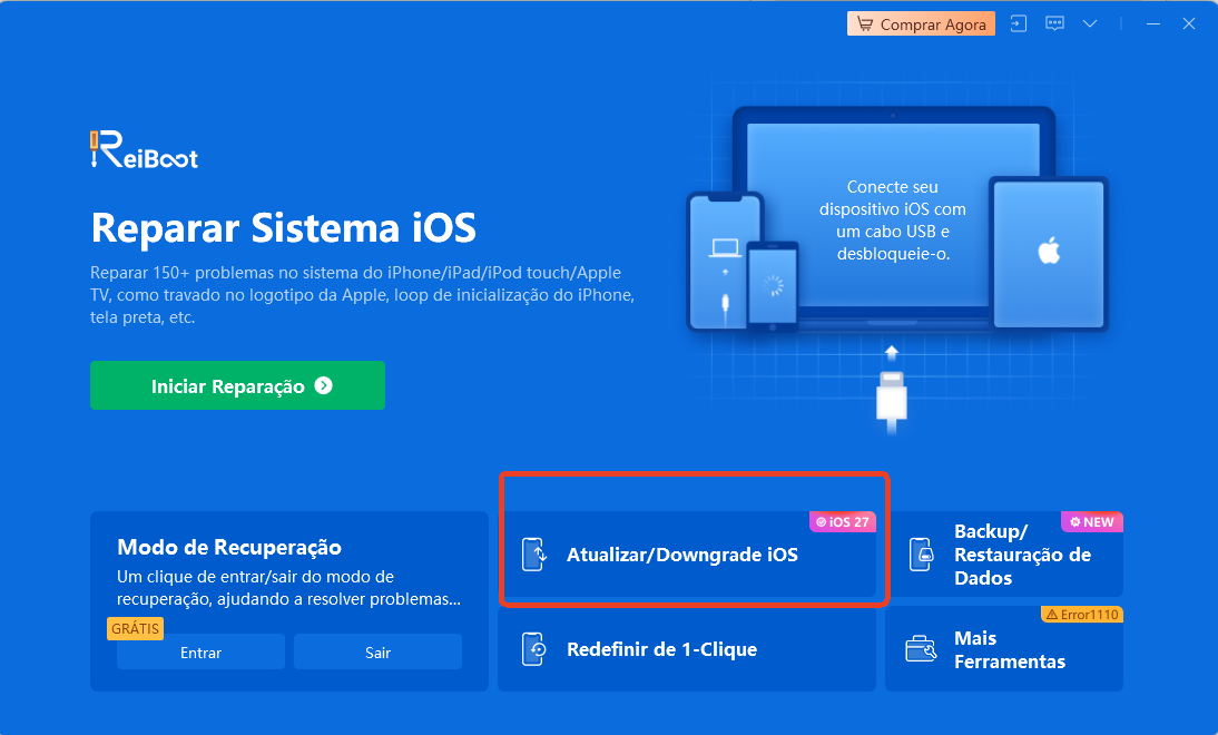 ReiBoot atualiza o iOS