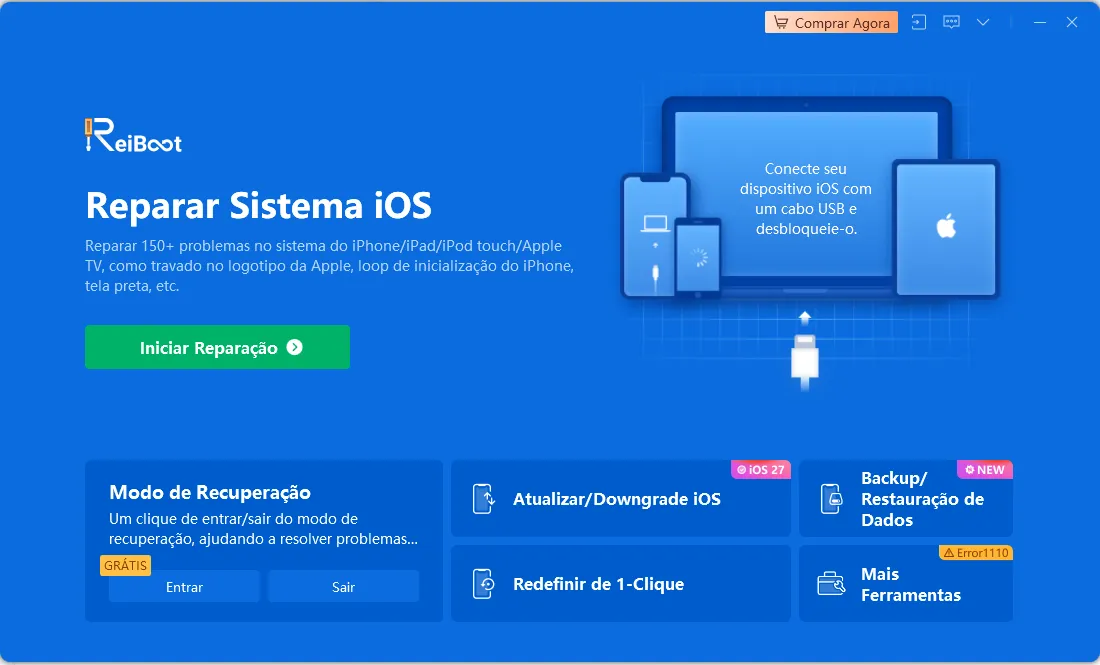 instalar o reiboot para conectar o iPhone 17