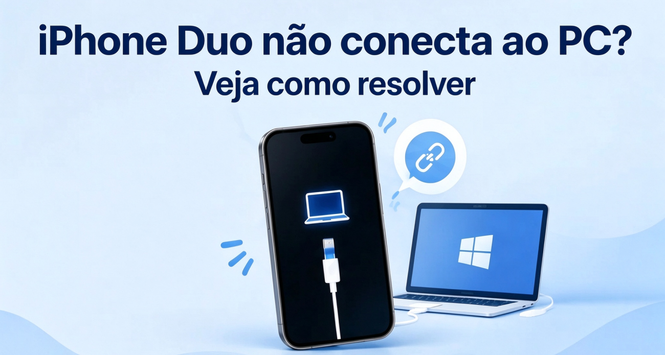 iPhone Duo não conectando ao PC