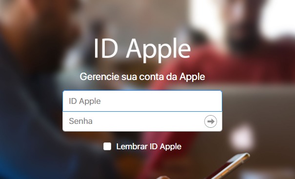 redefinir id apple foi desativado