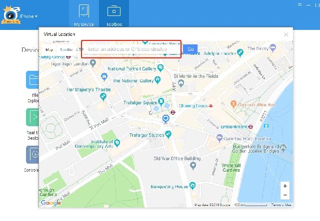 localização fake tinder