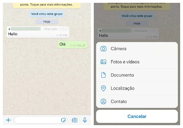 como mandar a localização pelo whatsapp