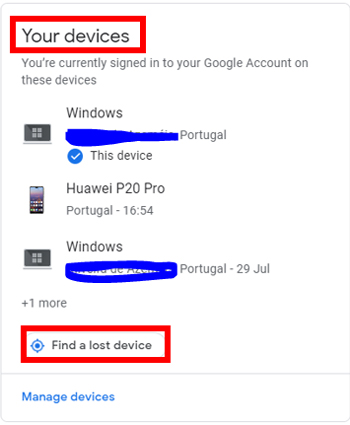 google rastrear celular
