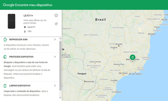 localizar meu dispositivo google