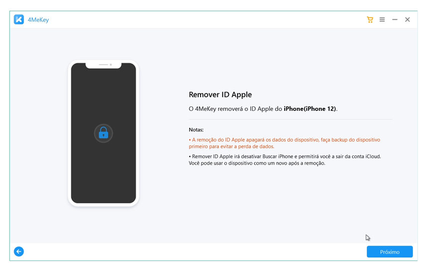 resolver id apple foi desativado etapa 2