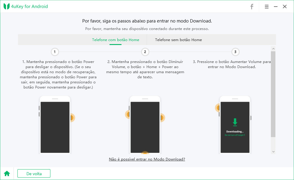entrar no modo download