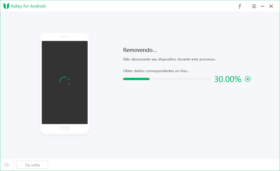 4uKey for Android Desbloquear Android Bloqueada Etapa 3
