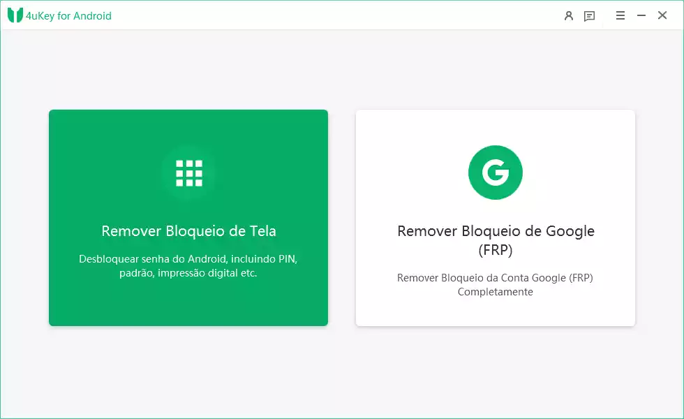 4uKey for Android Desbloquear Android Bloqueada Etapa 1