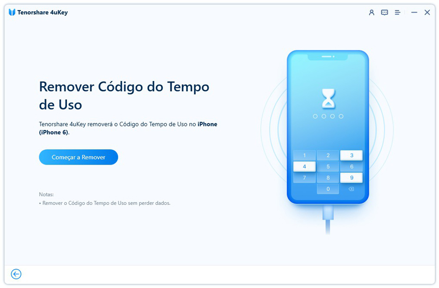 comecar remover tempo de uso