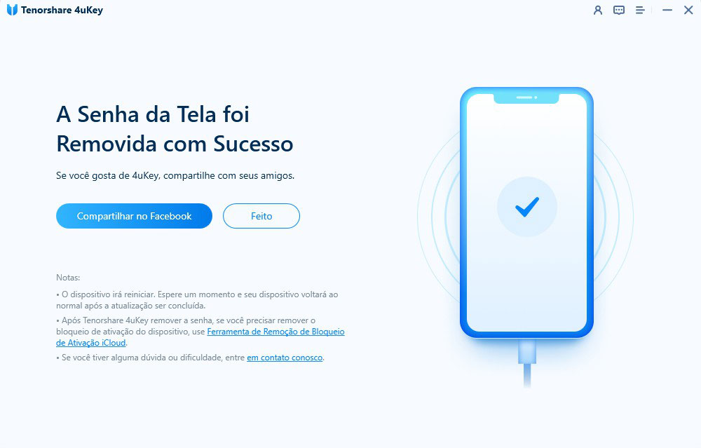 remover com sucesso - 4uKey guide