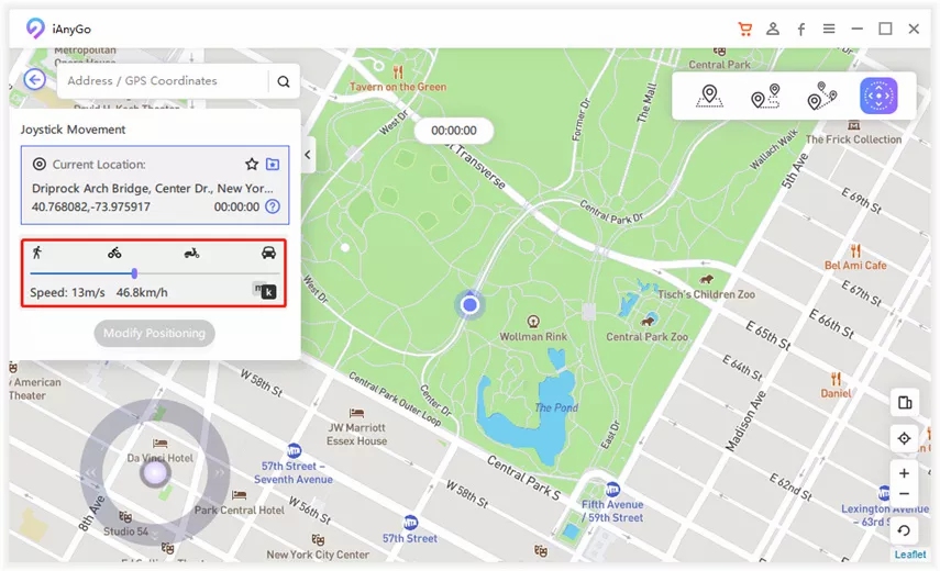 movomento para mudar o local