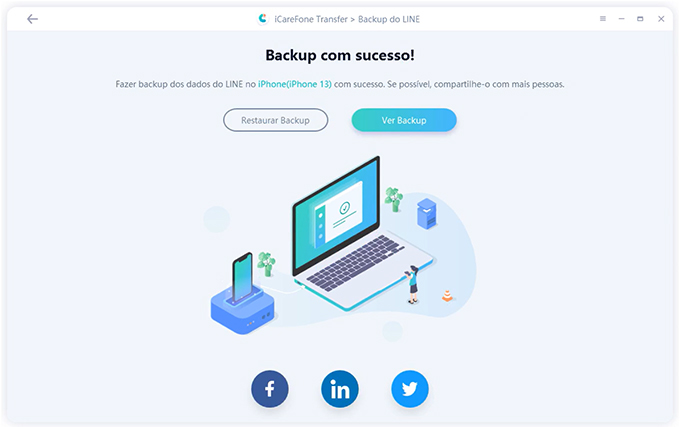 back up line data successfully- guide