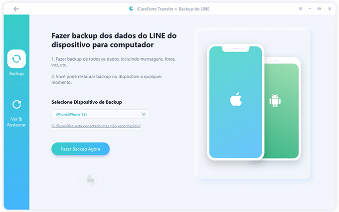 back up line - step 1