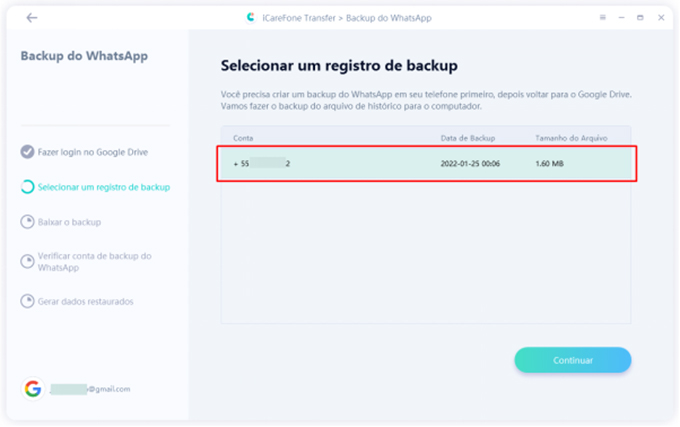 como restaurar backup do whatsapp no iPhone pelo google drive