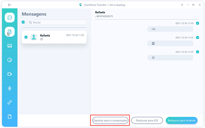 export whatsapp chats to computer icarefone for whatsapp transfer
