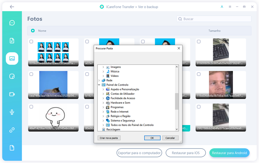 exportar backup do whatsapp para pc