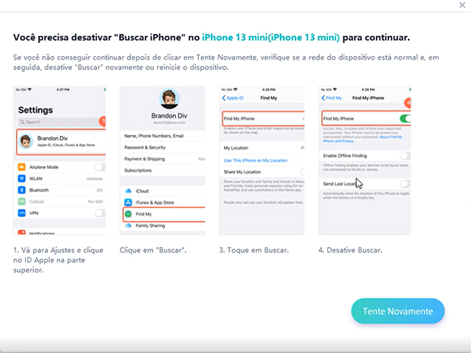 transferir whatsapp iphone para iphone com icarefone guia 4