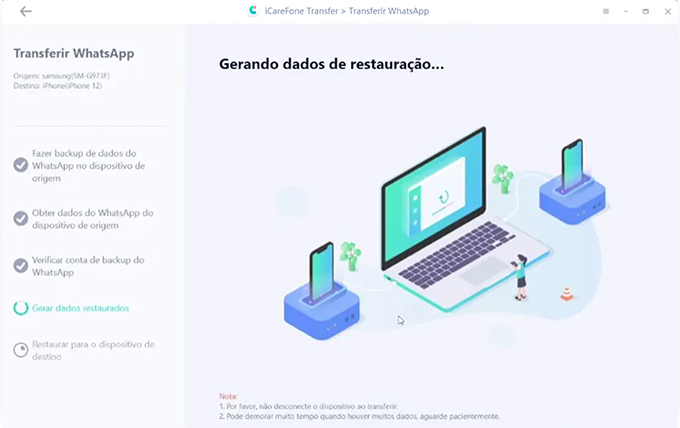 transferir whatsapp iphone para android com icarefone for whatsapp transfer 5