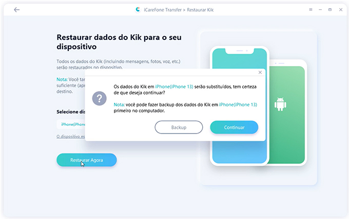 kik data on target device will be overwritten- guide