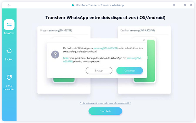 transferir whatsapp android para android guia 1