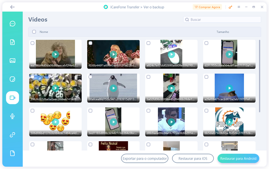 Faça backup de vídeos do WhatsApp para o PC
