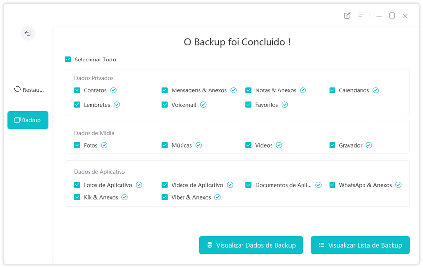 fazer backup do iPhone para computador