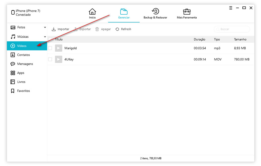 compartilhar vídeo do youtube no whatsapp com icarefone 2