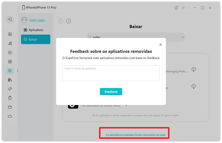 gerenciar dados do iPhone
