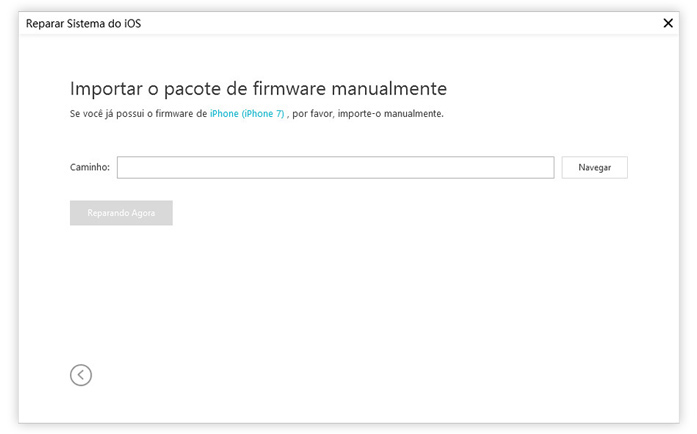 guia de reparar sistema do ios com icarefone etapa 2