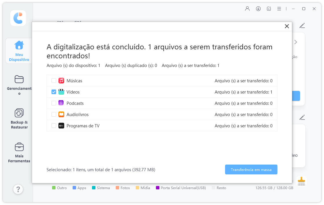 main interface