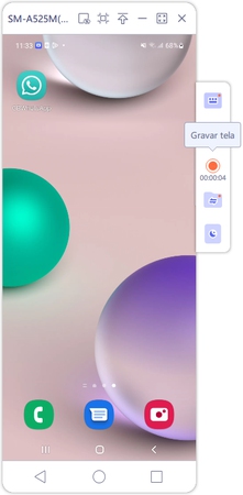 gravar tela de android no pc