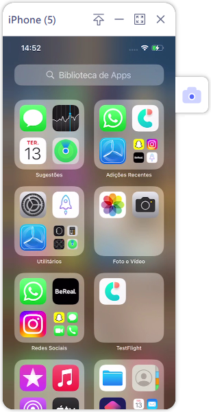 tela espelhada do celular no pc
