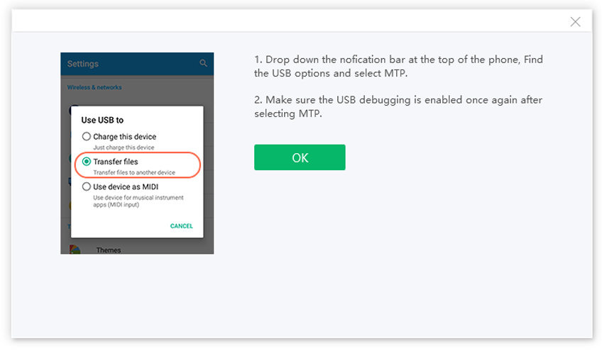 allow usb debugging