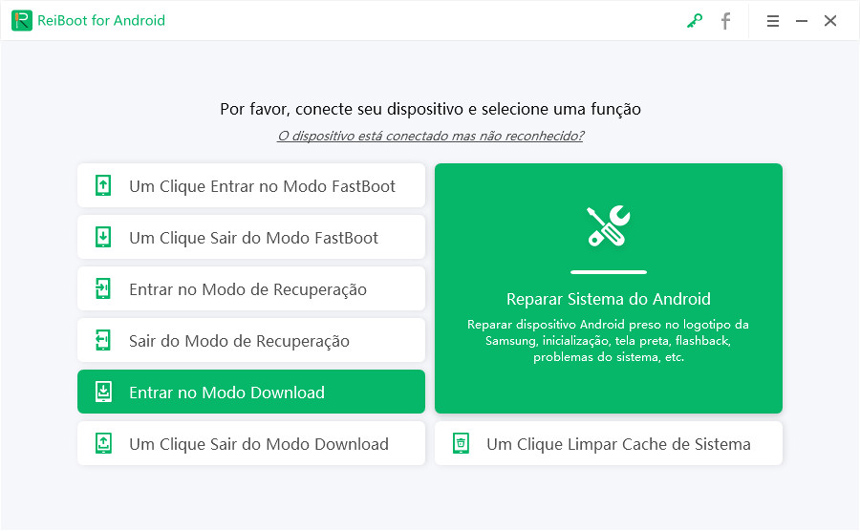 corrija notificação do whatsapp não aparecer via Reiboot for Android