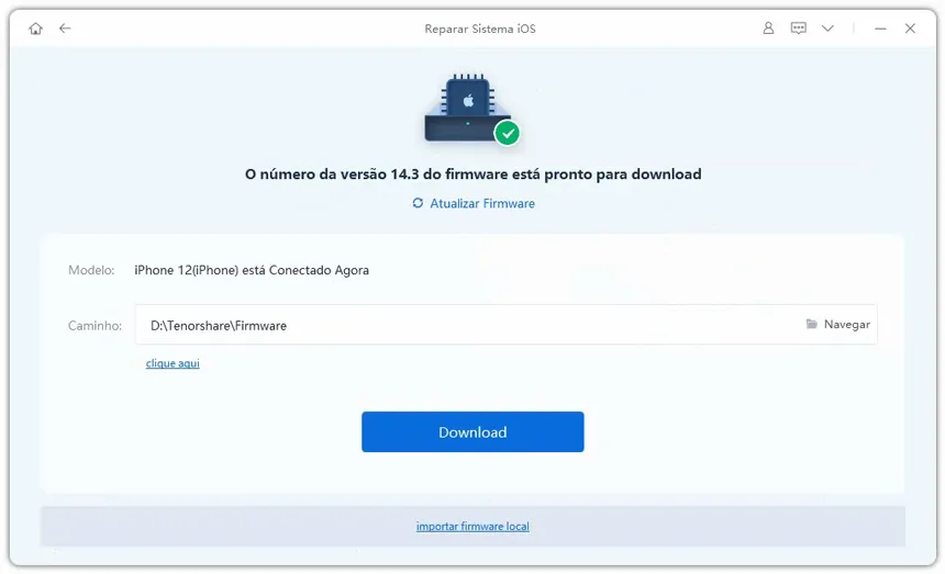 reiboot baixa automaticamente o firmware do iPhone