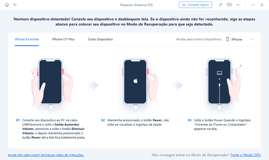 como resolver erro 11 itunes com reiboot 1