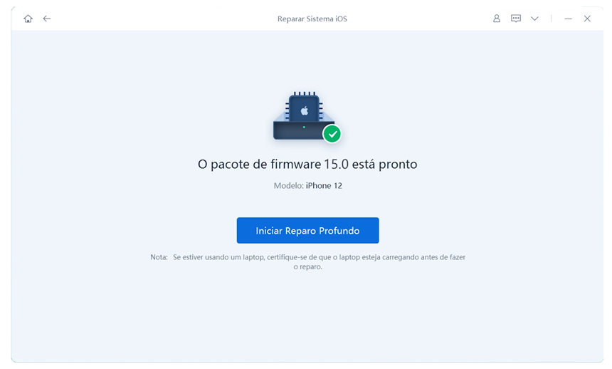 Começar o Reparo Profundo do Tenorshare ReiBoot