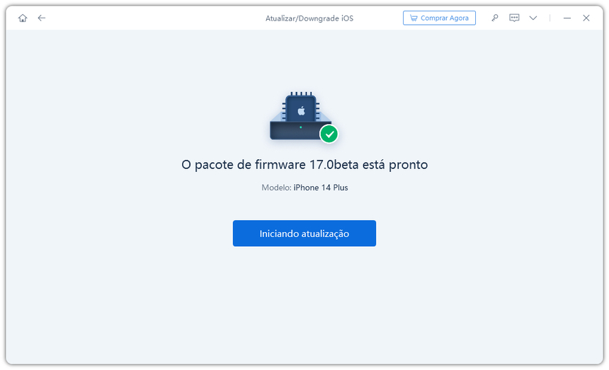 iniciar atualização