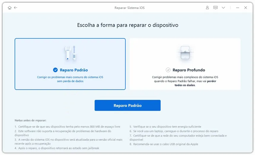 reparo padrão