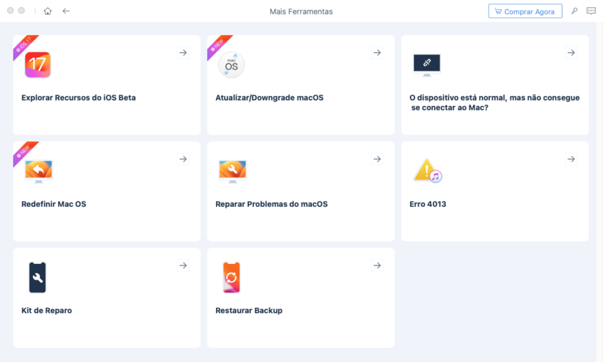 escolher downgrade macos