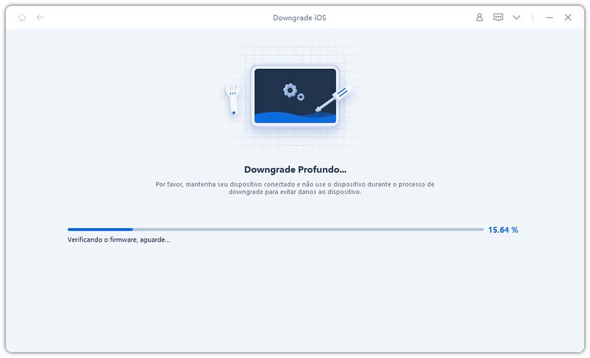 processo de fazer downgrade