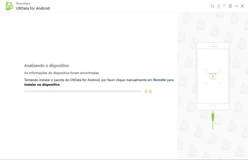 Recuperar Fotos e Vídeos Apagados do Celular LG com UltData for Android Etapa 5